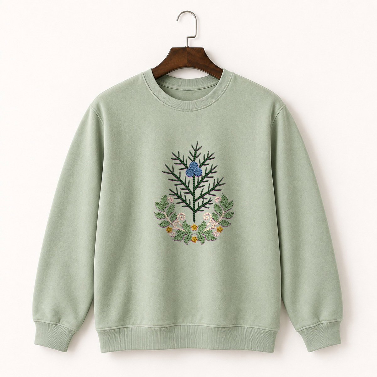 Juniper Berry Branch Crewneck Sweatshirt 2