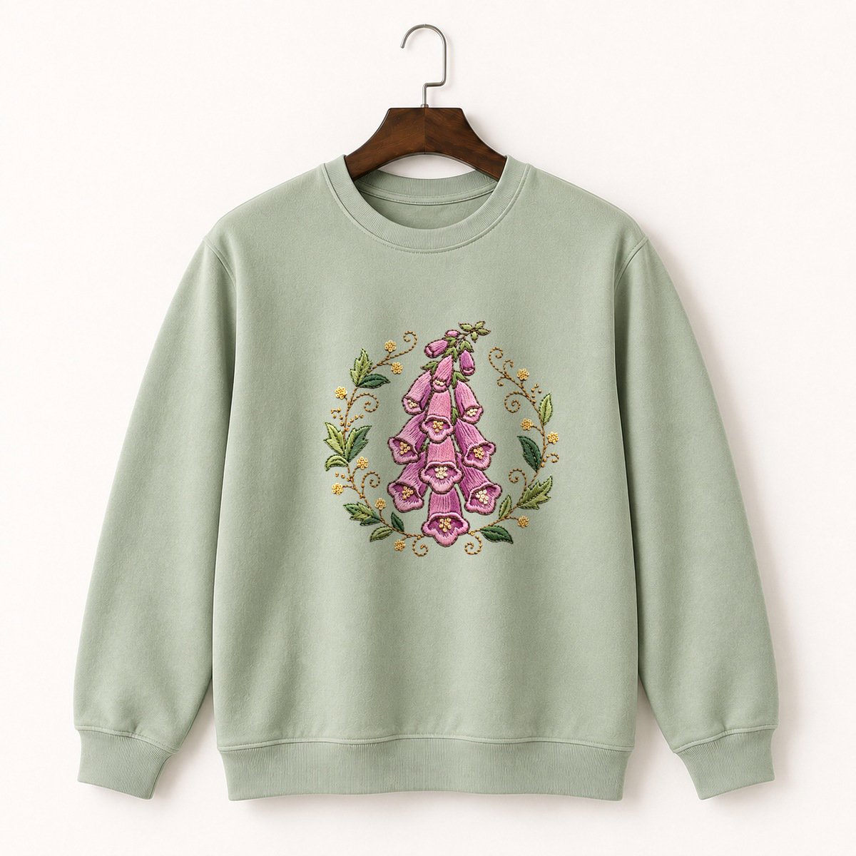 Foxglove Flower Crewneck Sweatshirt 2