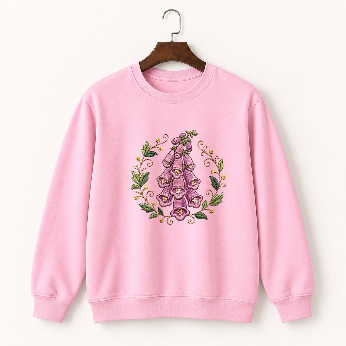 Foxglove Flower Crewneck Sweatshirt 4