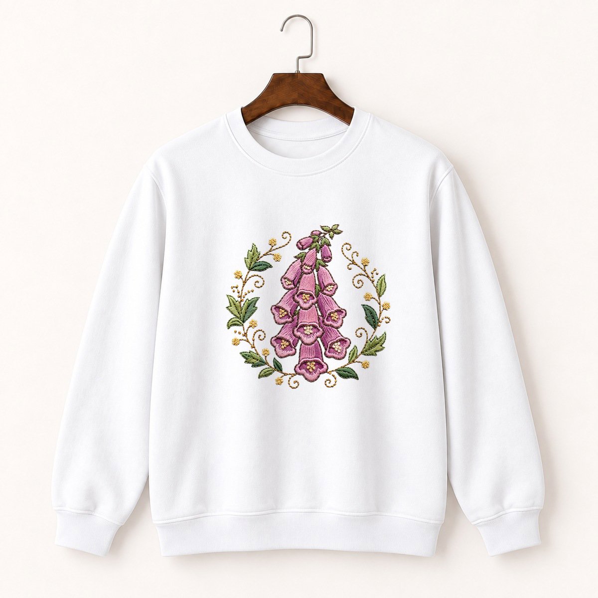 Foxglove Flower Crewneck Sweatshirt 5