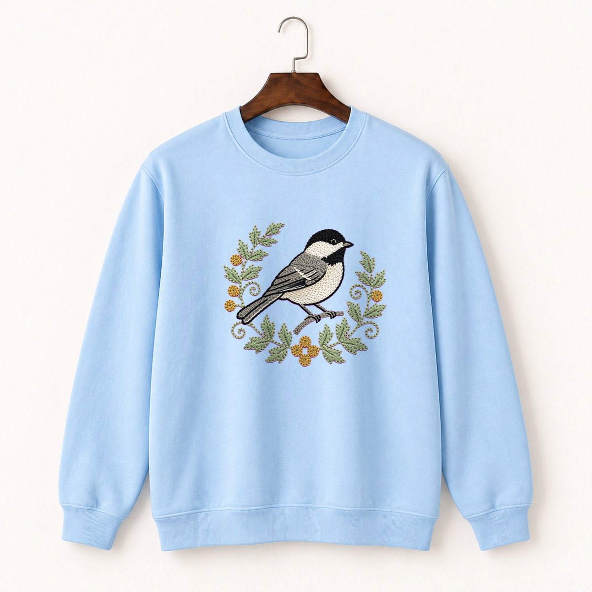 Black-Capped Chickadee Crewneck Sweatshirt 1