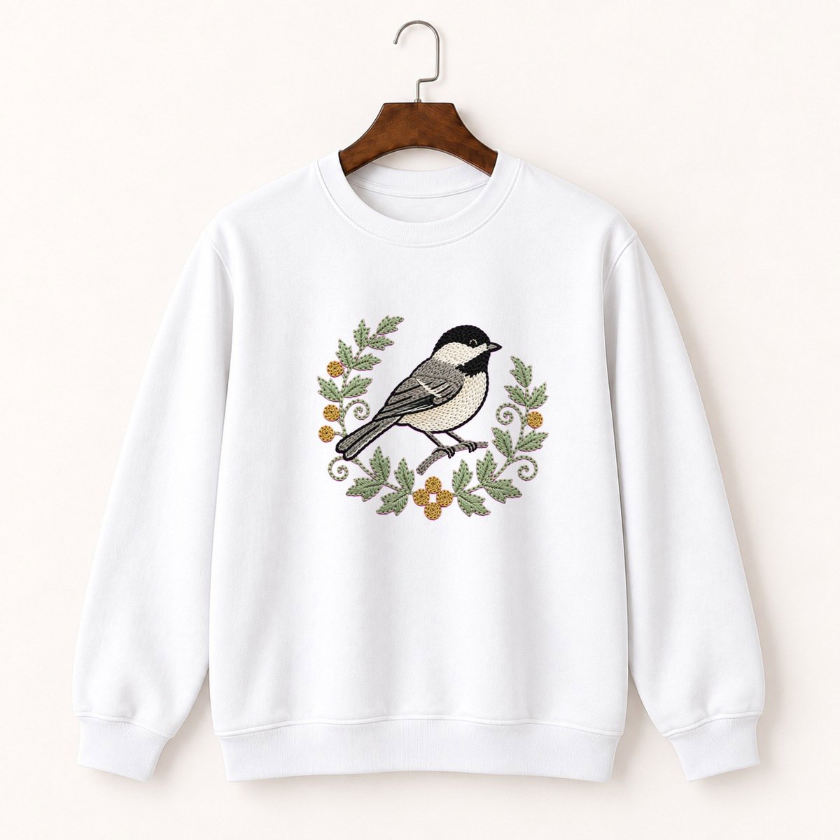 Black-Capped Chickadee Crewneck Sweatshirt 5