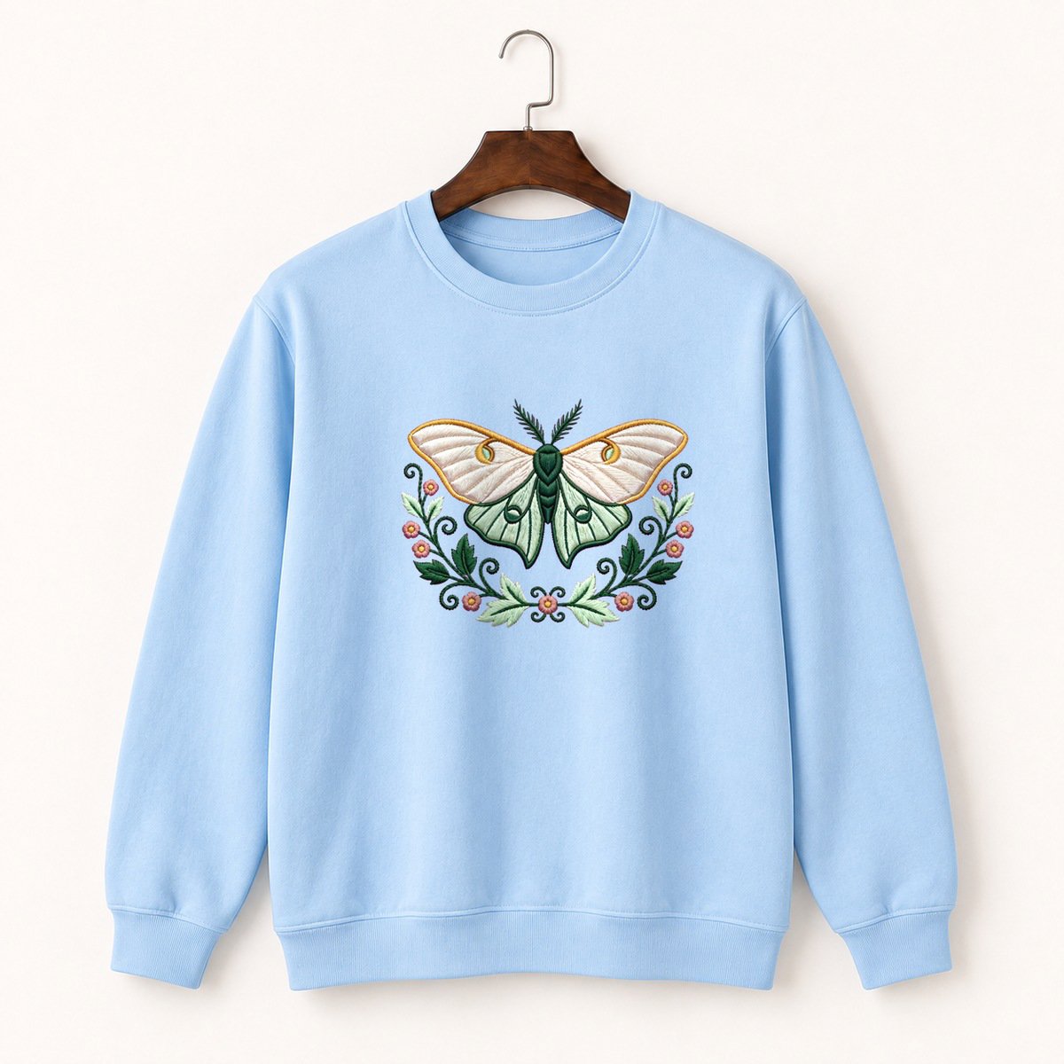 Luna Moth Crewneck Sweatshirt 1