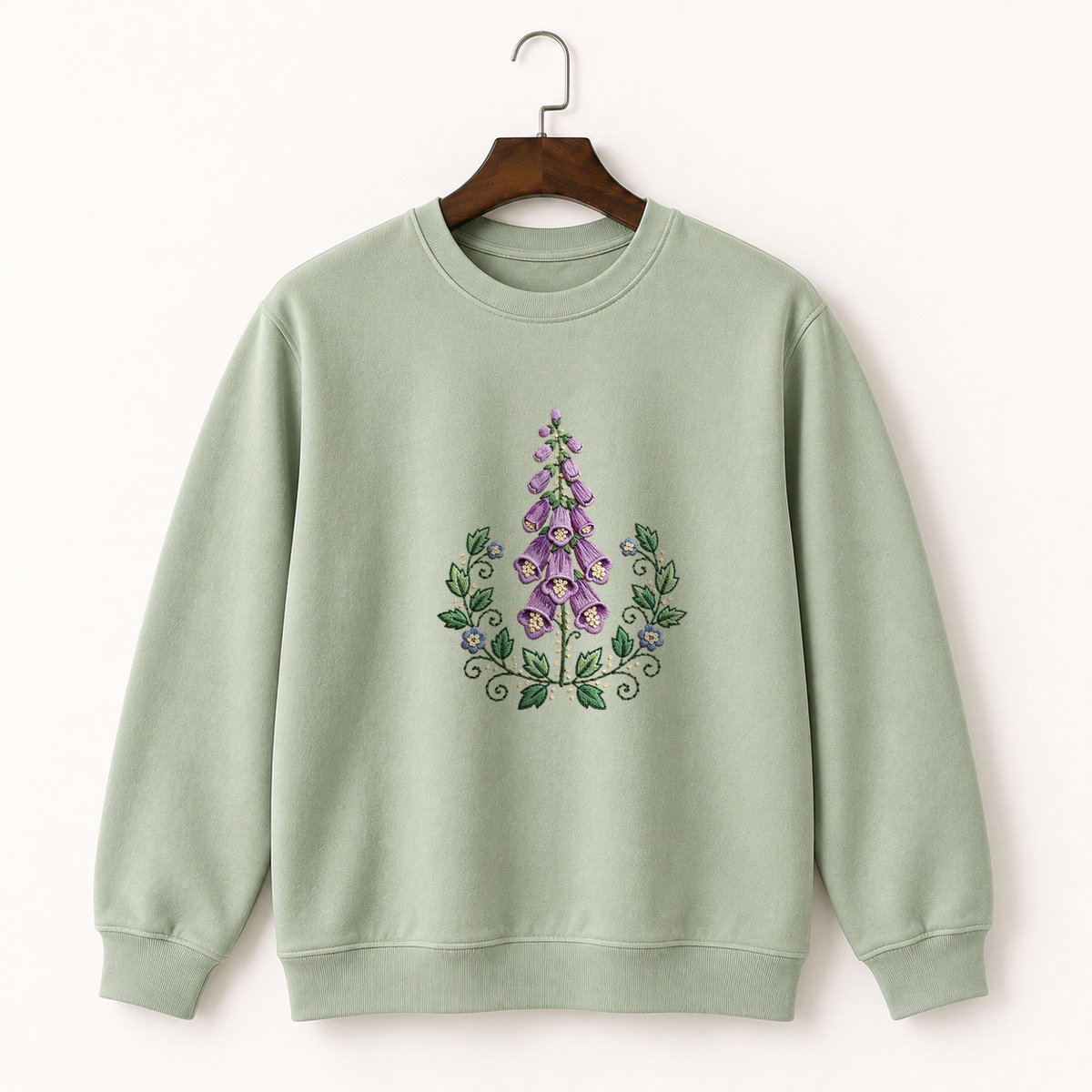 Foxglove Flower Crewneck Sweatshirt 2