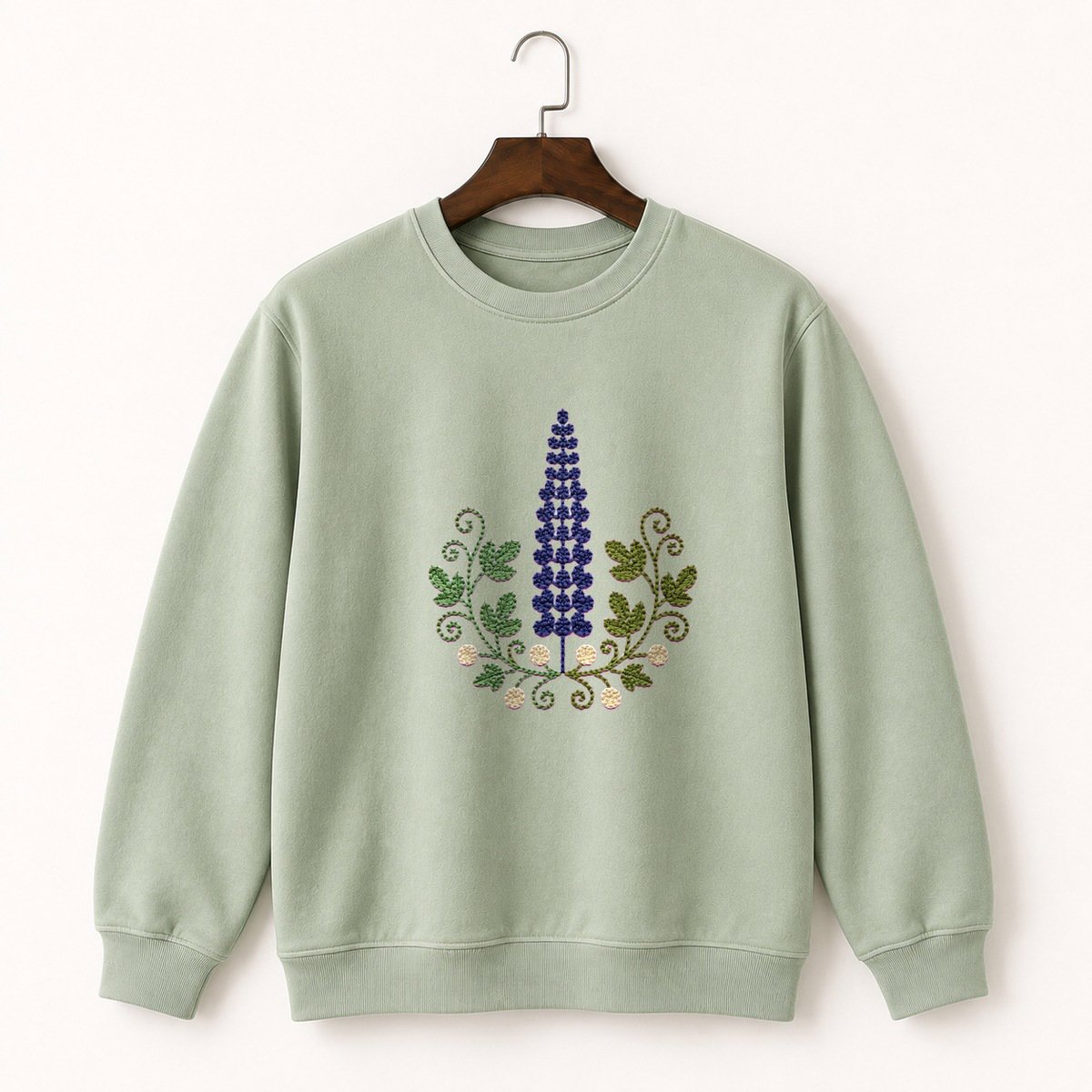 Lupine Flower Crewneck Sweatshirt 2