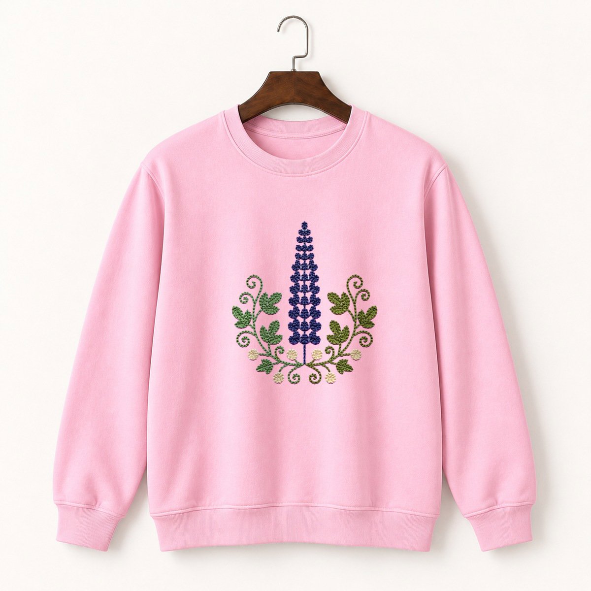 Lupine Flower Crewneck Sweatshirt 4