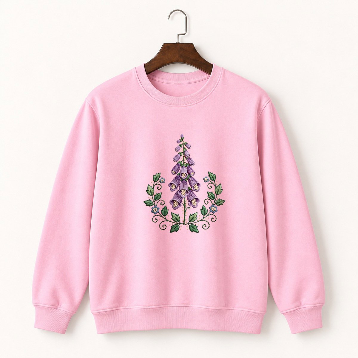 Foxglove Flower Crewneck Sweatshirt 4