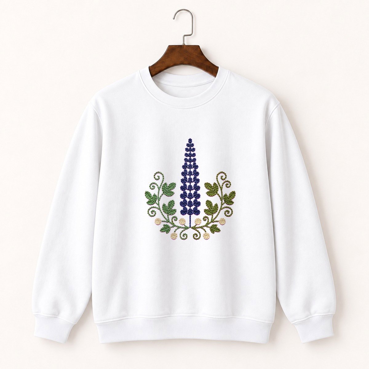 Lupine Flower Crewneck Sweatshirt 5