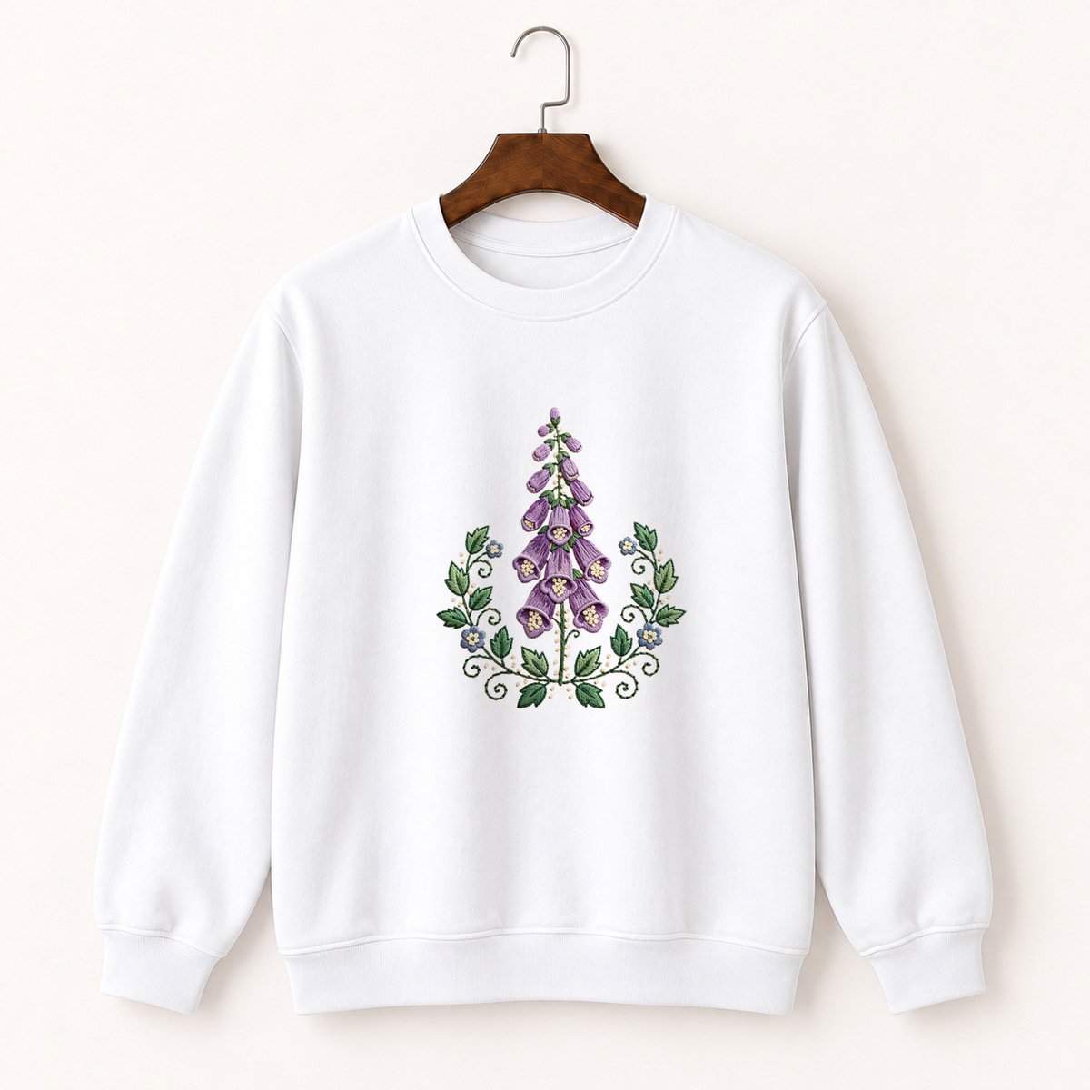 Foxglove Flower Crewneck Sweatshirt 5