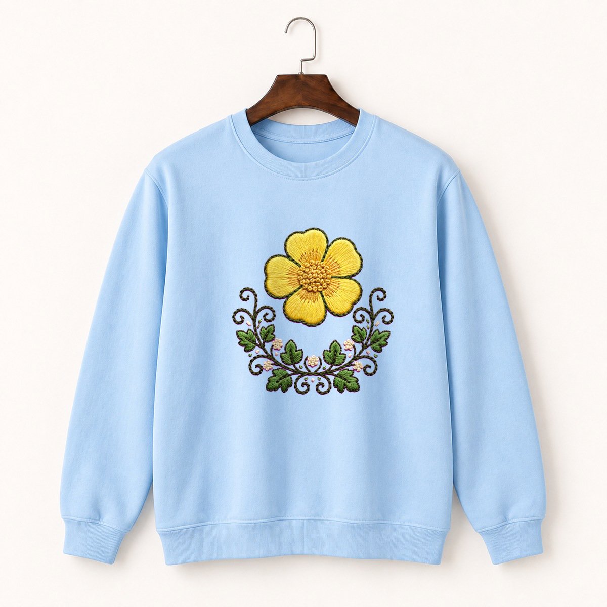 Buttercup Flower Crewneck Sweatshirt 1