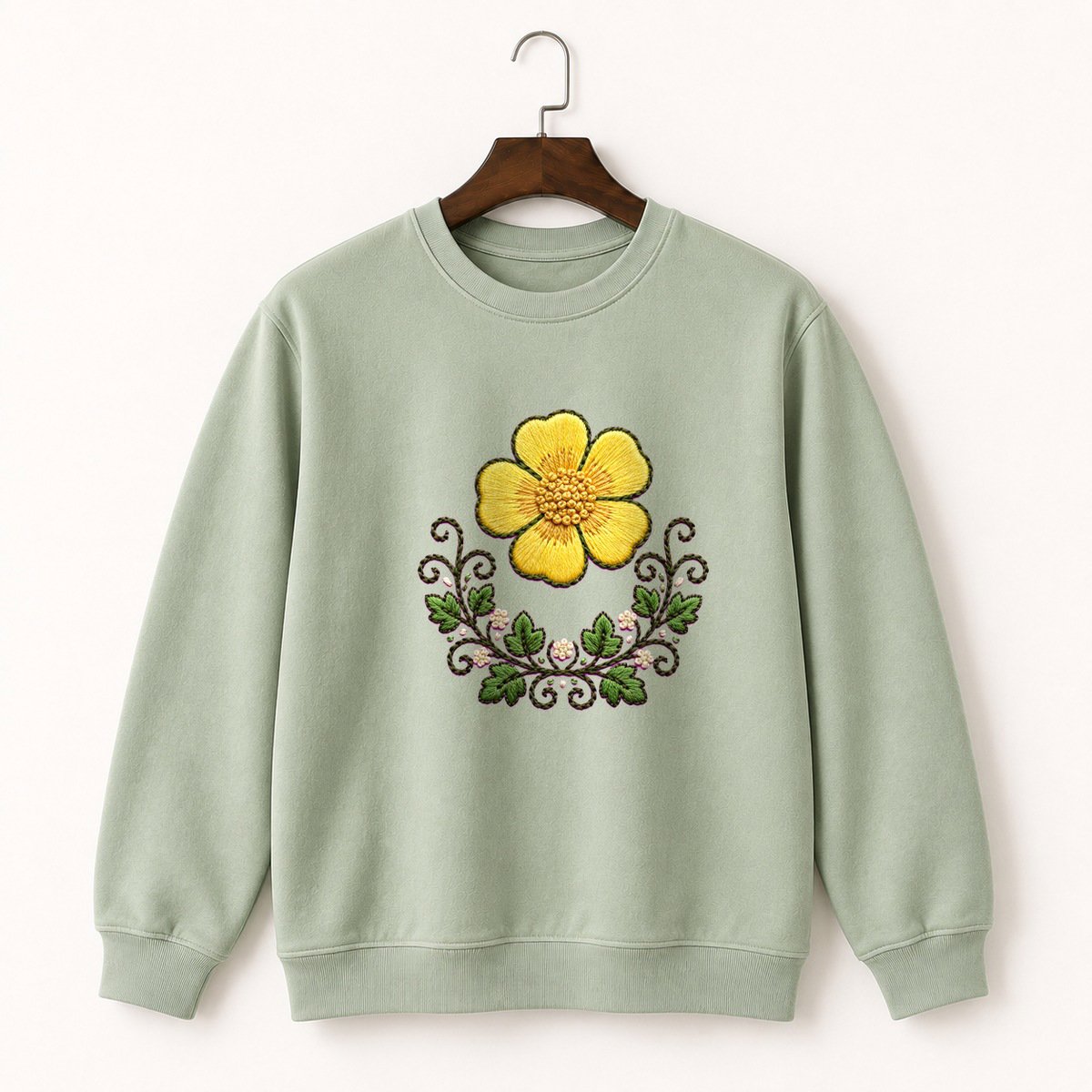 Buttercup Flower Crewneck Sweatshirt 2