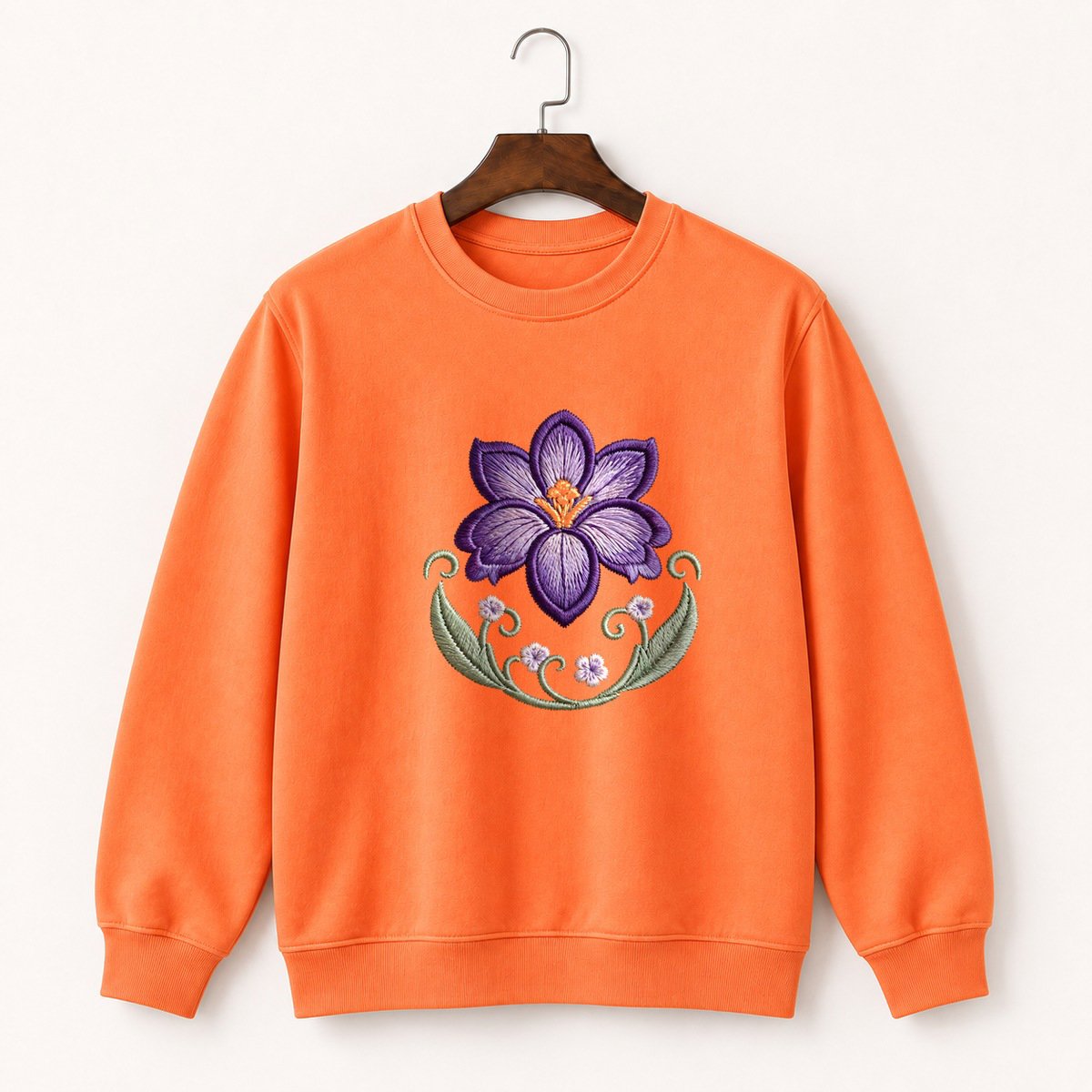 Crocus Flower Crewneck Sweatshirt 3