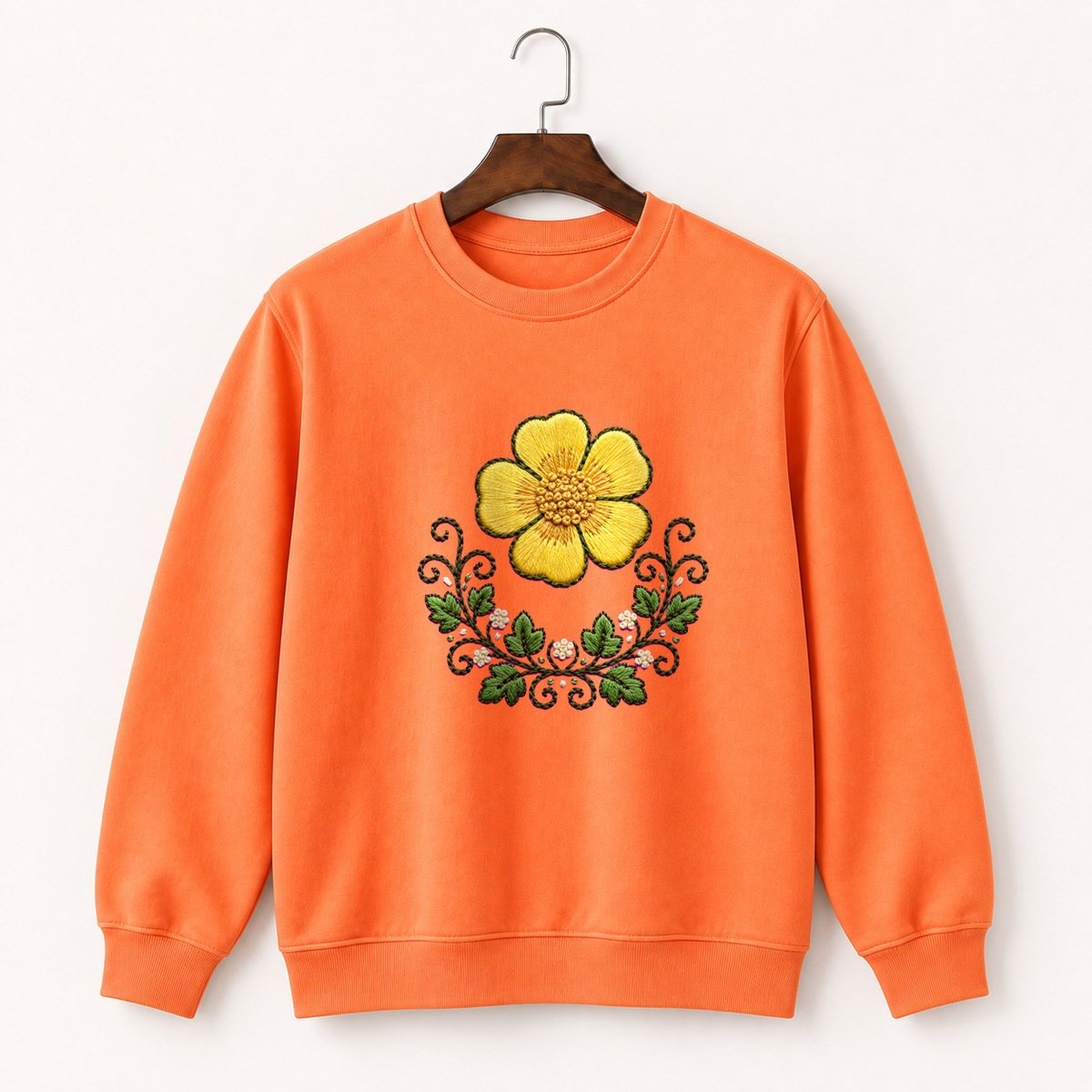 Buttercup Flower Crewneck Sweatshirt 3