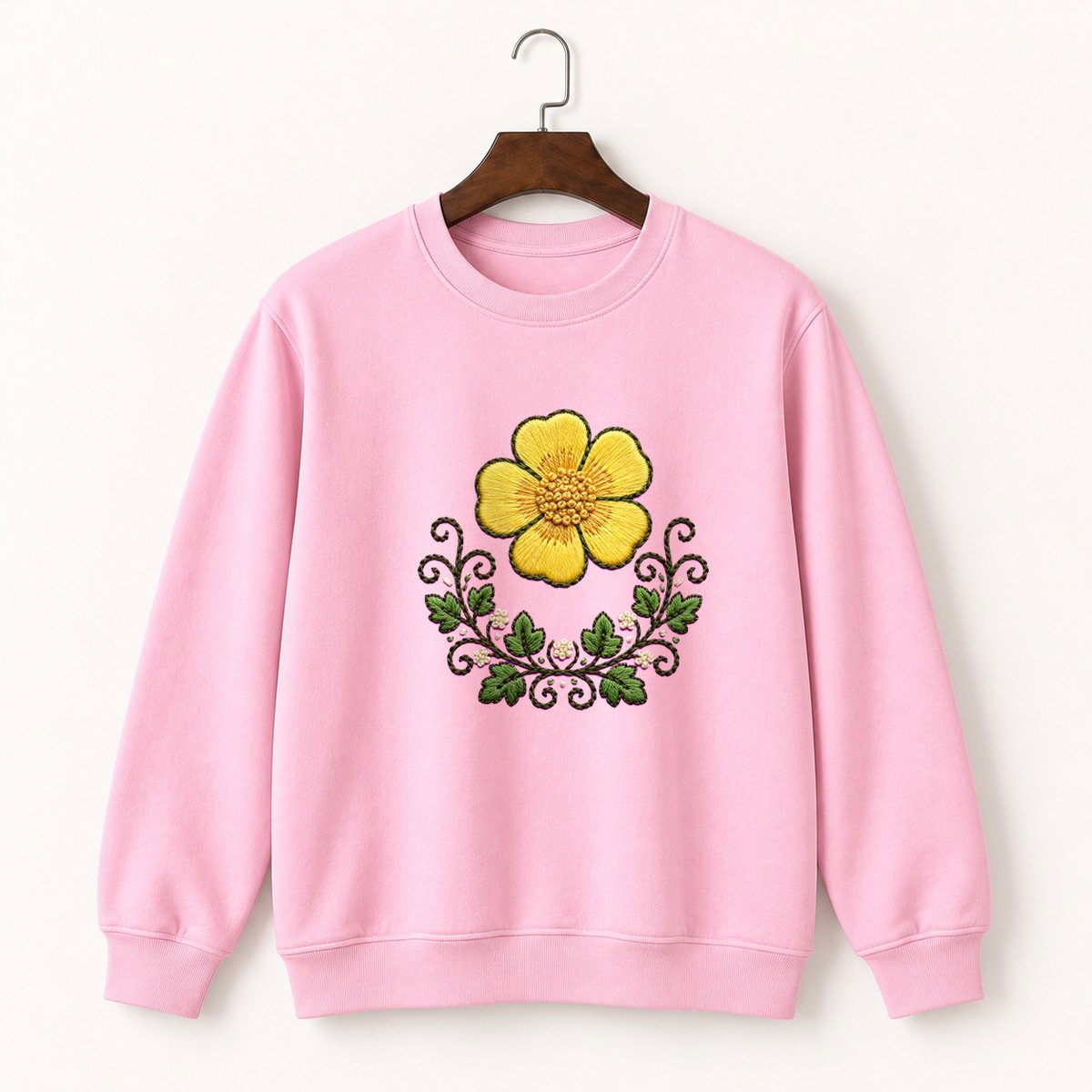 Buttercup Flower Crewneck Sweatshirt 4