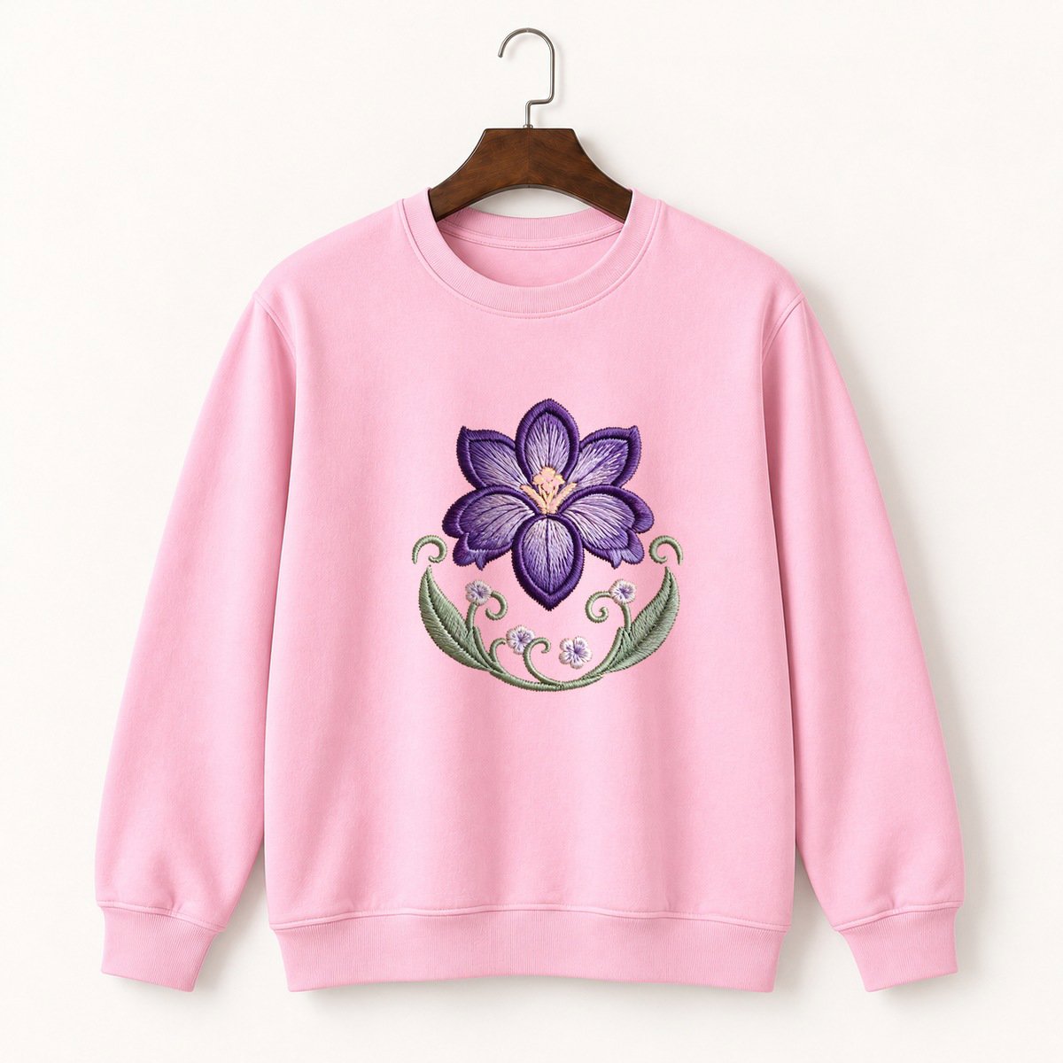 Crocus Flower Crewneck Sweatshirt 4