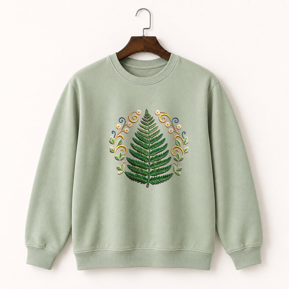 Fern Frond Crewneck Sweatshirt 2