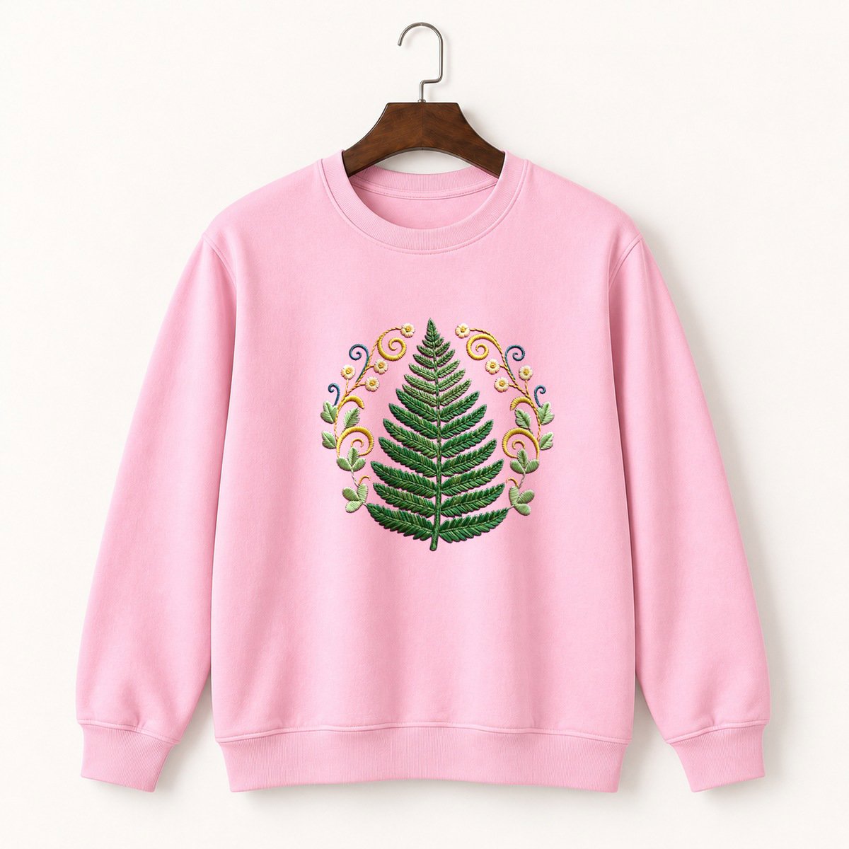 Fern Frond Crewneck Sweatshirt 4