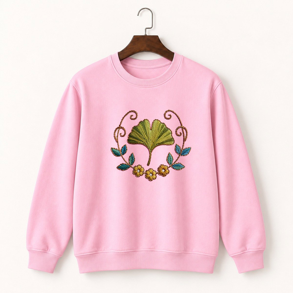 Ginkgo Leaf Crewneck Sweatshirt 4