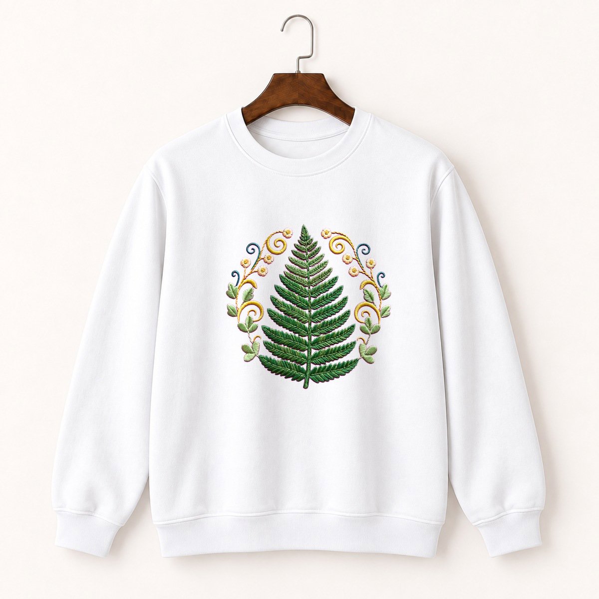 Fern Frond Crewneck Sweatshirt 5