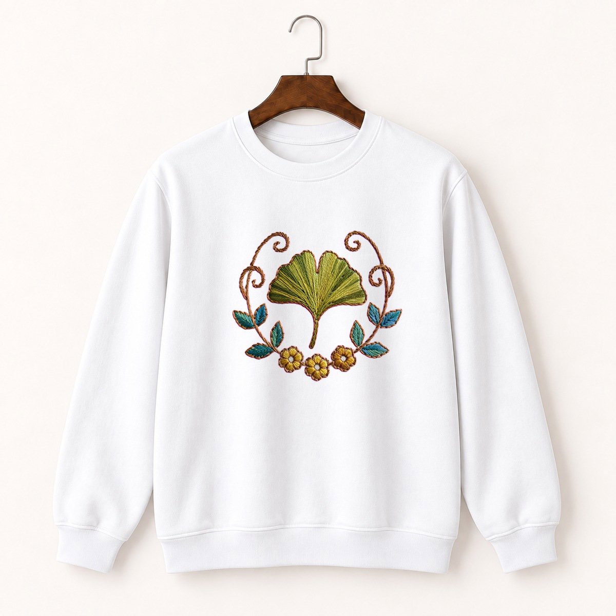 Ginkgo Leaf Crewneck Sweatshirt 5