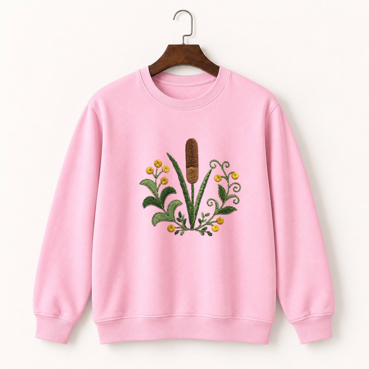 Cattail Plant Crewneck Sweatshirt 4