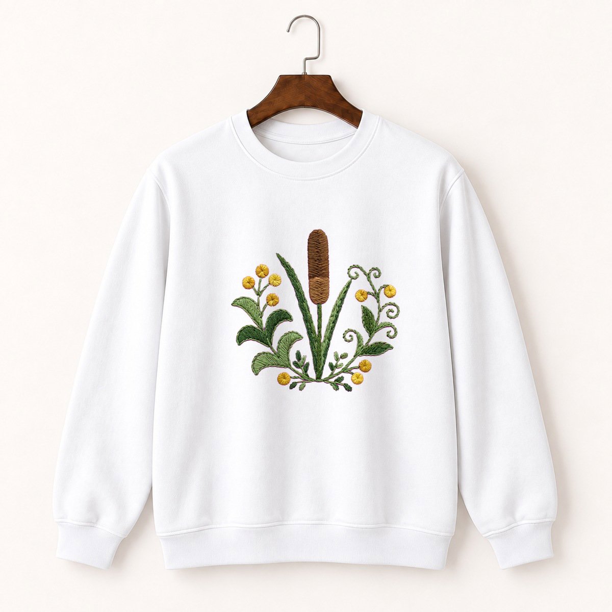 Cattail Plant Crewneck Sweatshirt 5