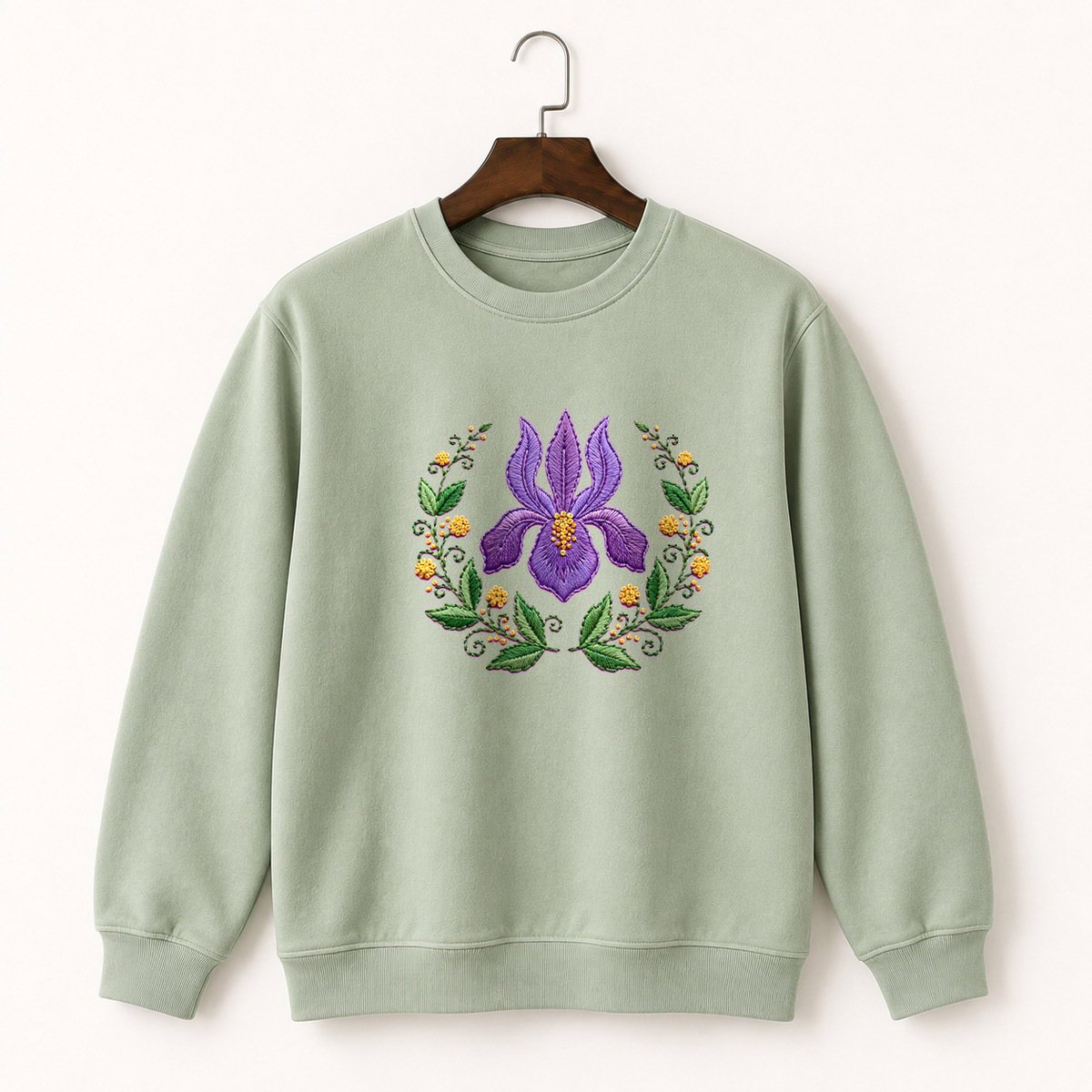 Iris Flower Crewneck Sweatshirt 2