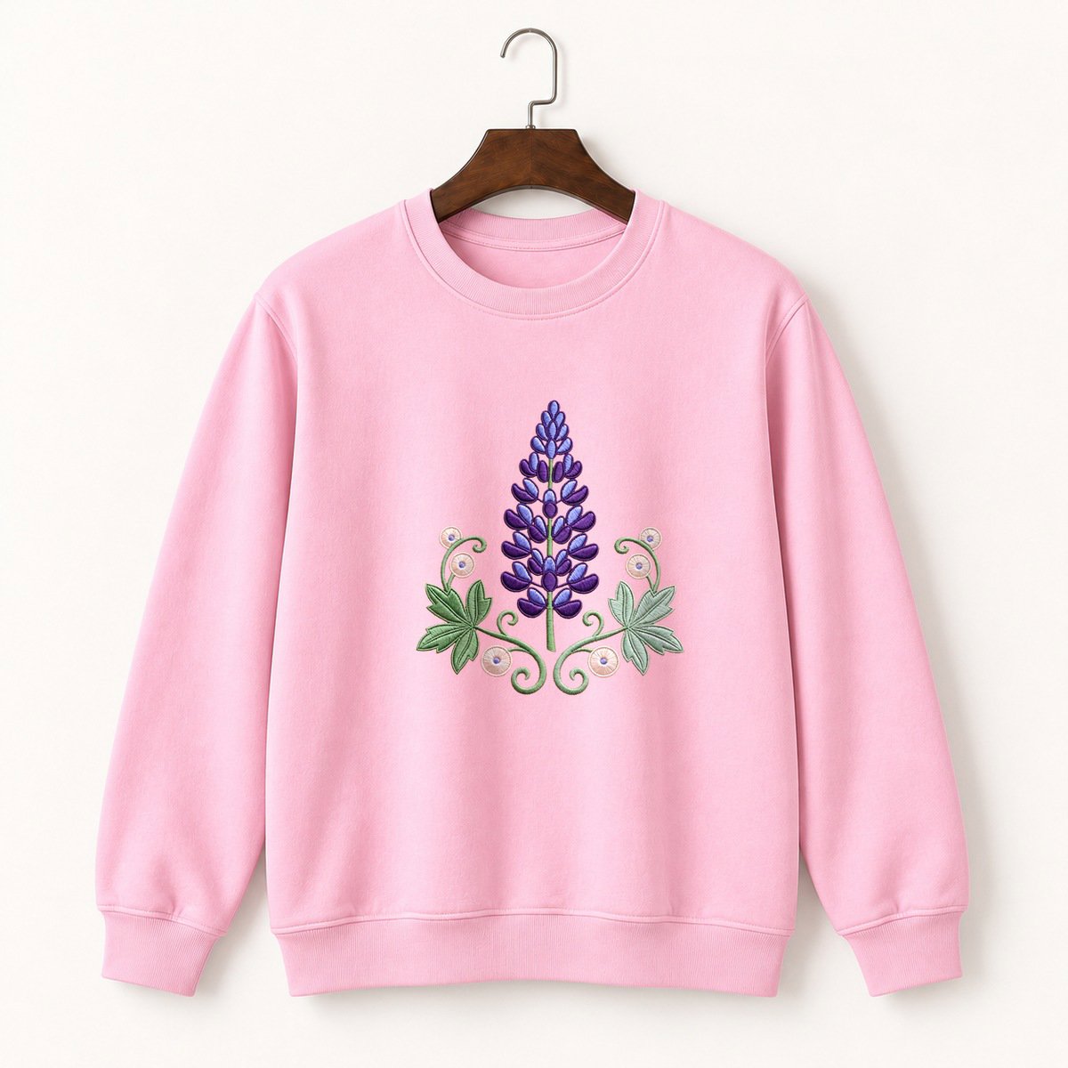 Lupine Flower Crewneck Sweatshirt 4