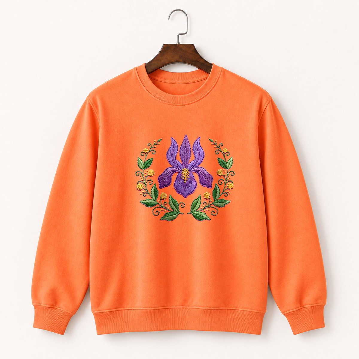 Iris Flower Crewneck Sweatshirt 3