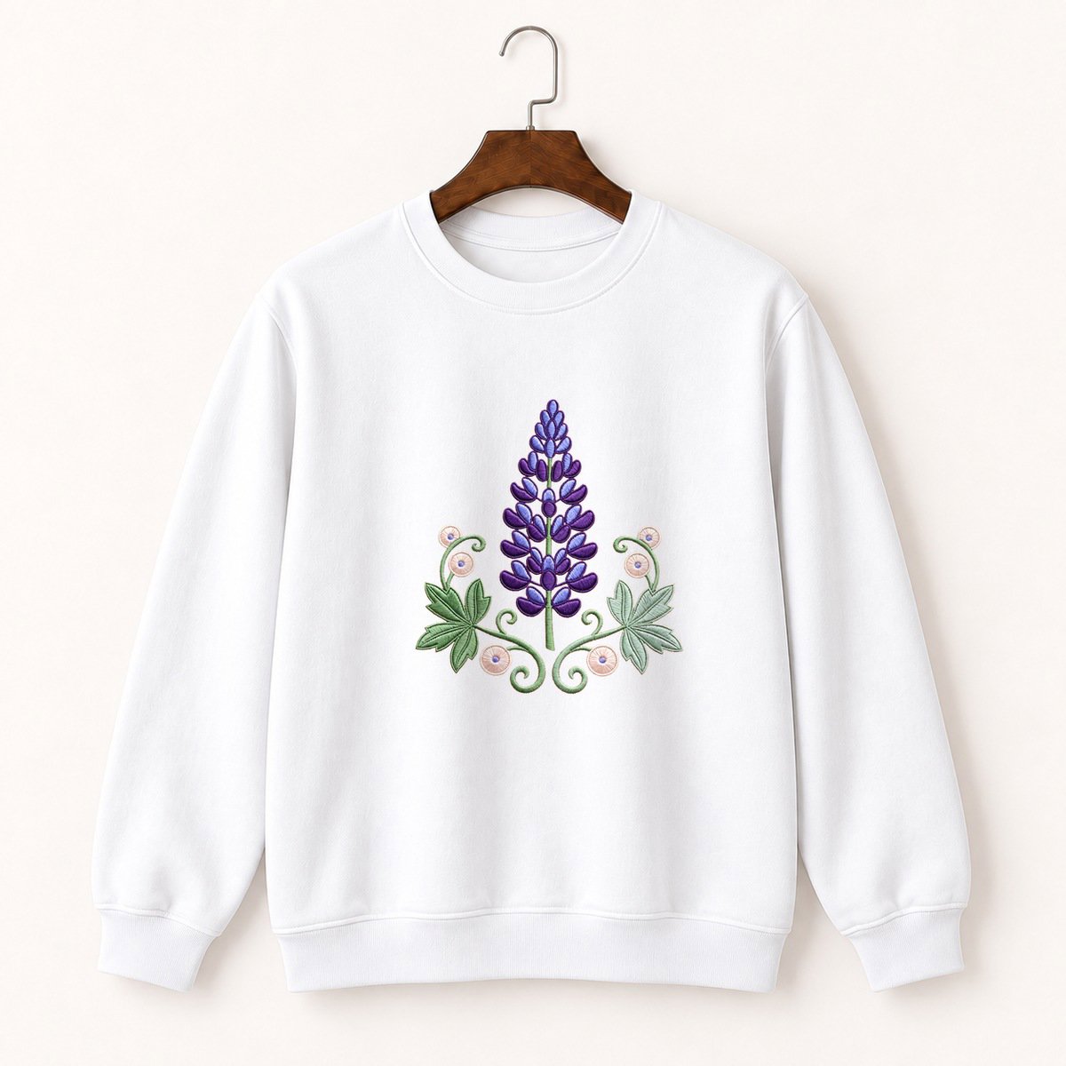 Lupine Flower Crewneck Sweatshirt 5