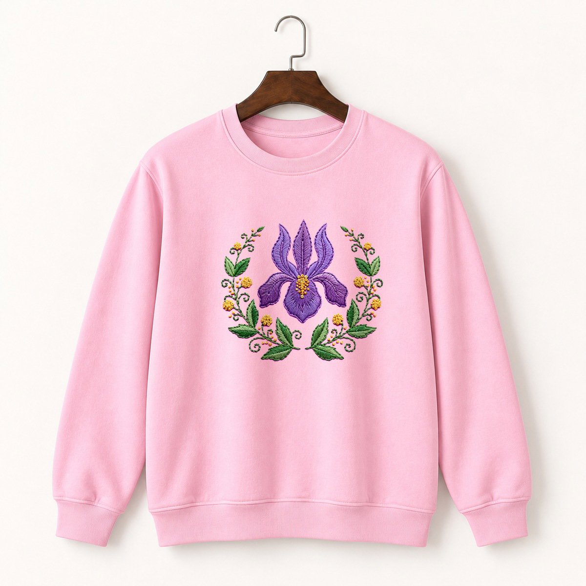 Iris Flower Crewneck Sweatshirt 4