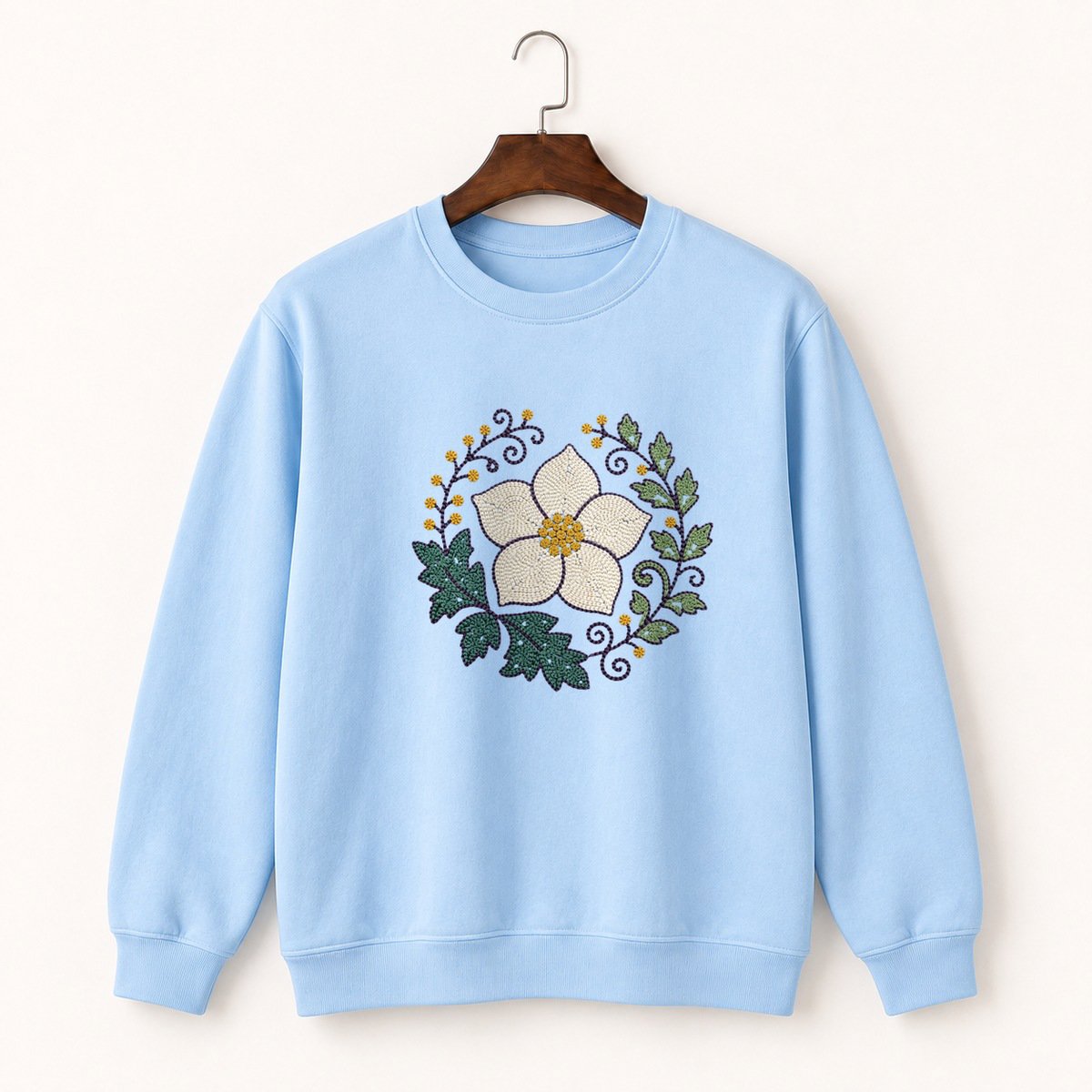 Hellebore Flower Crewneck Sweatshirt 1