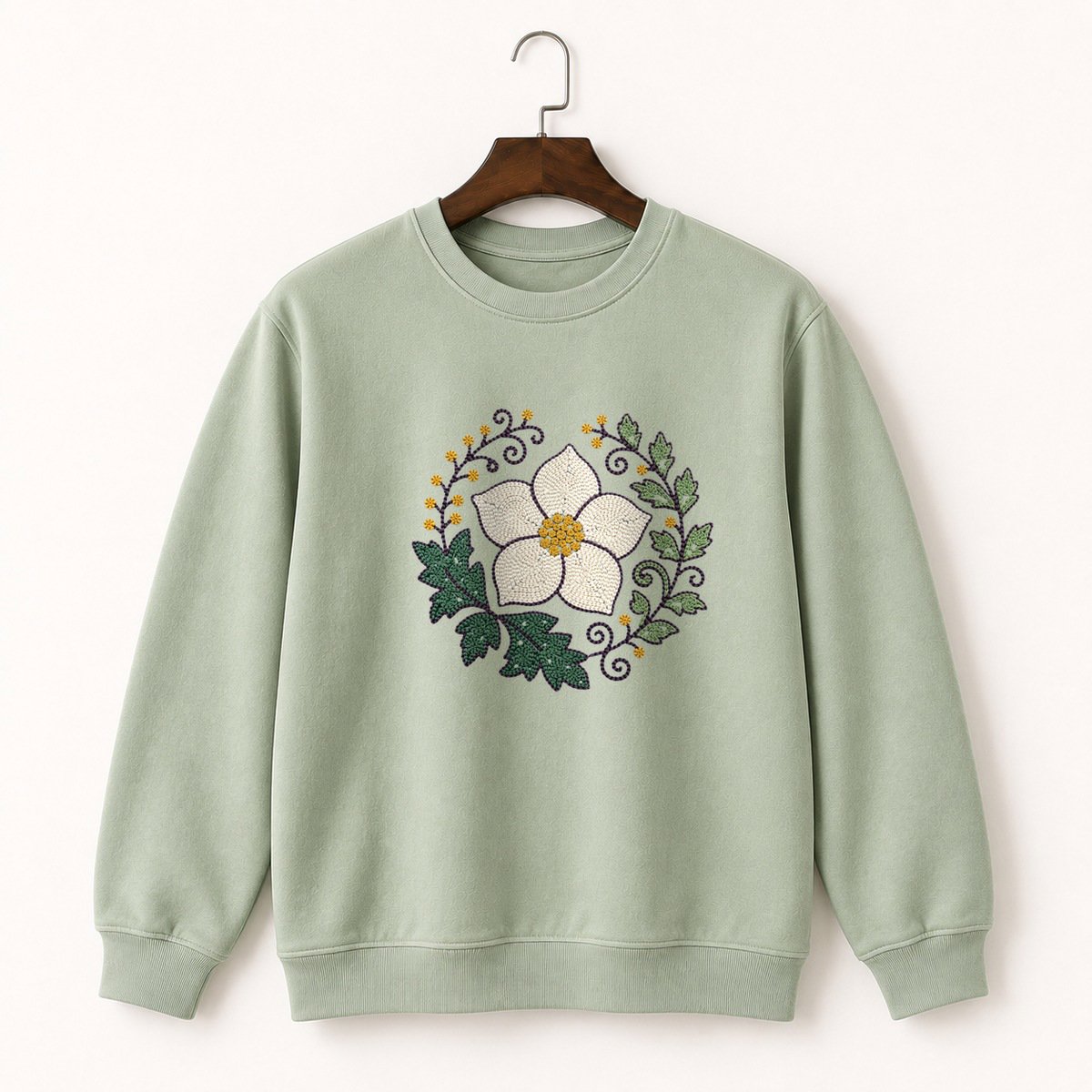 Hellebore Flower Crewneck Sweatshirt 2