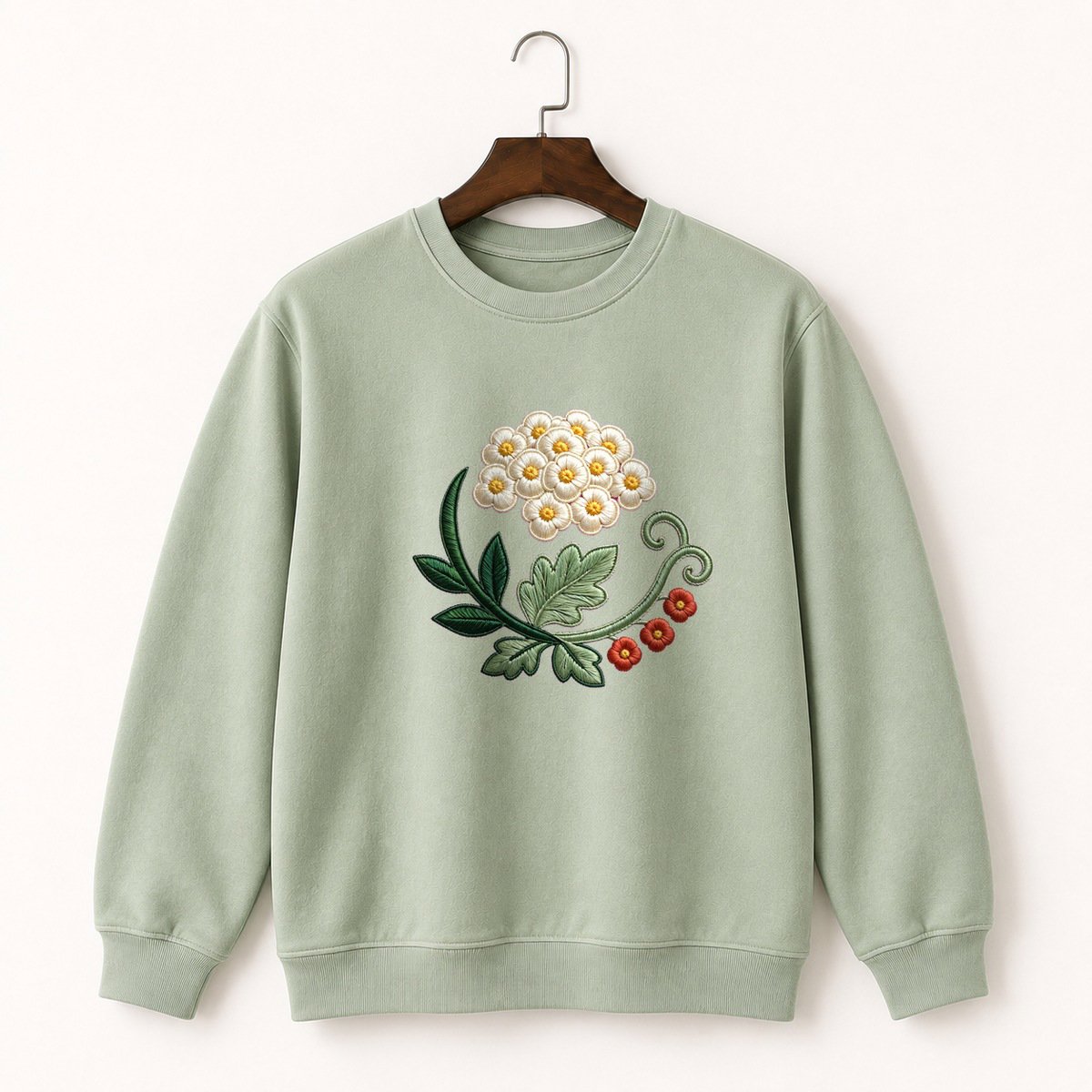 Yarrow Flower Crewneck Sweatshirt 2