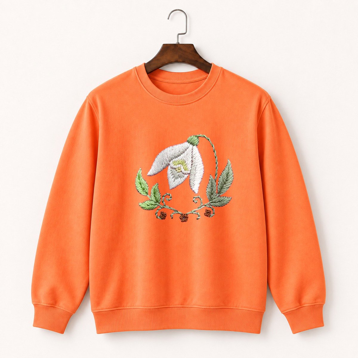 Snowdrop Flower Crewneck Sweatshirt 3