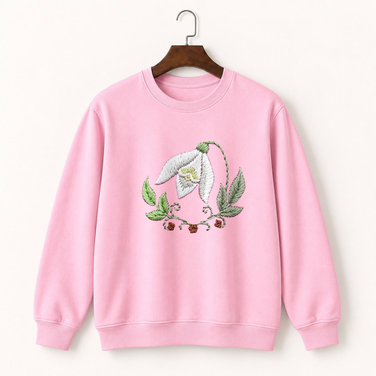 Snowdrop Flower Crewneck Sweatshirt 4