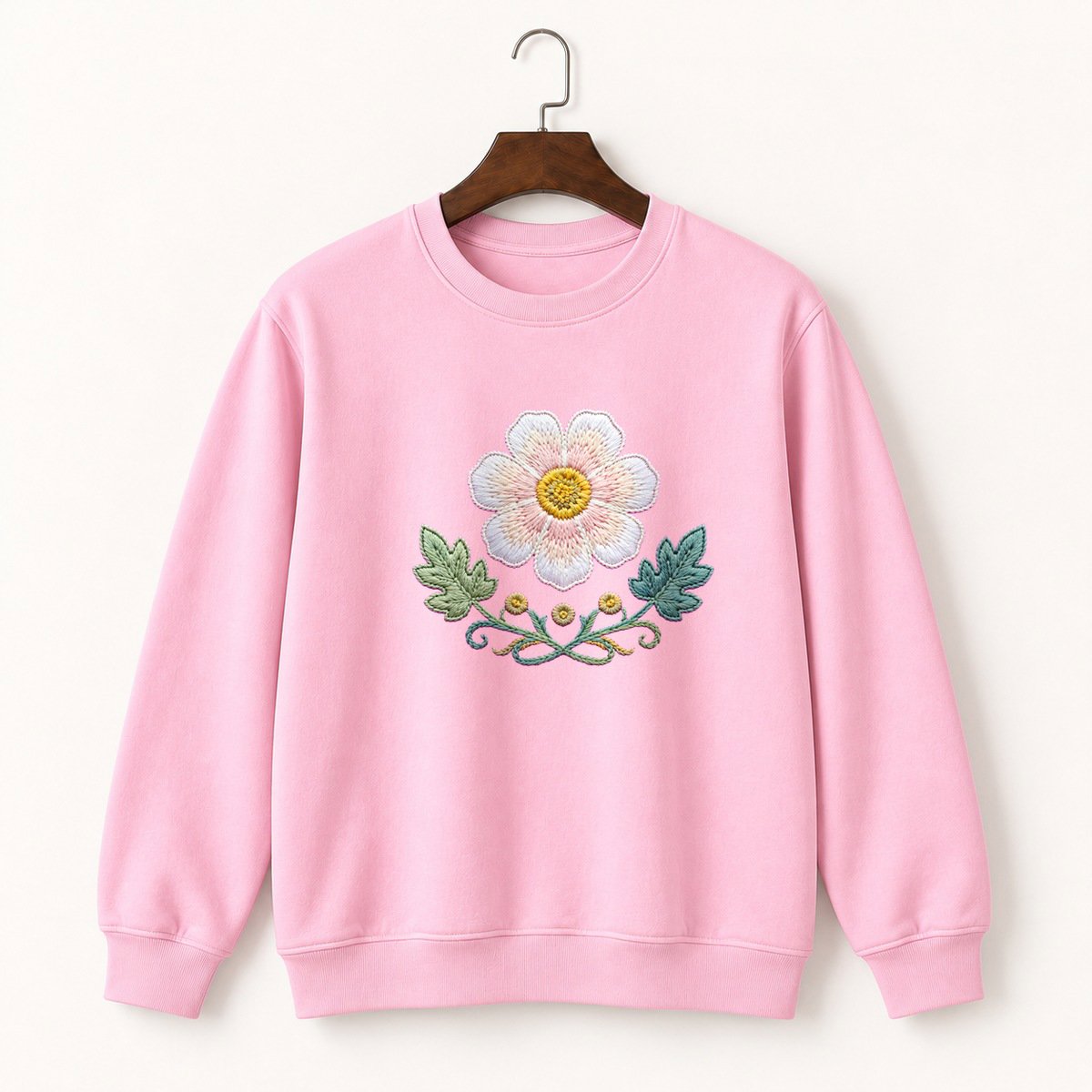 Bloodroot Flower Crewneck Sweatshirt 4