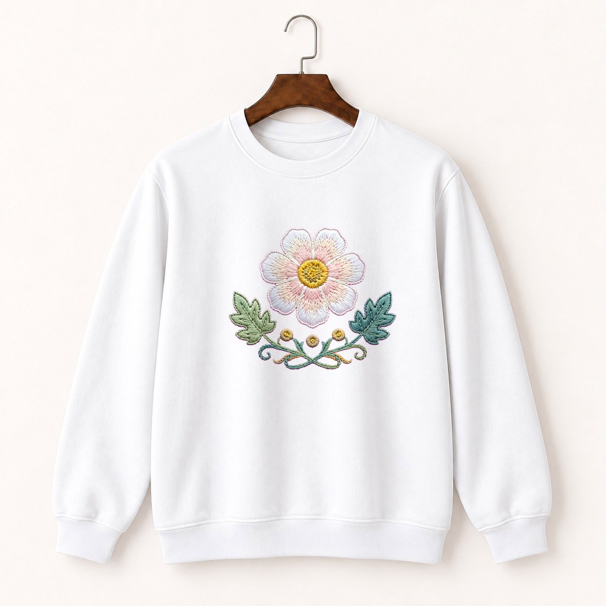 Bloodroot Flower Crewneck Sweatshirt 5