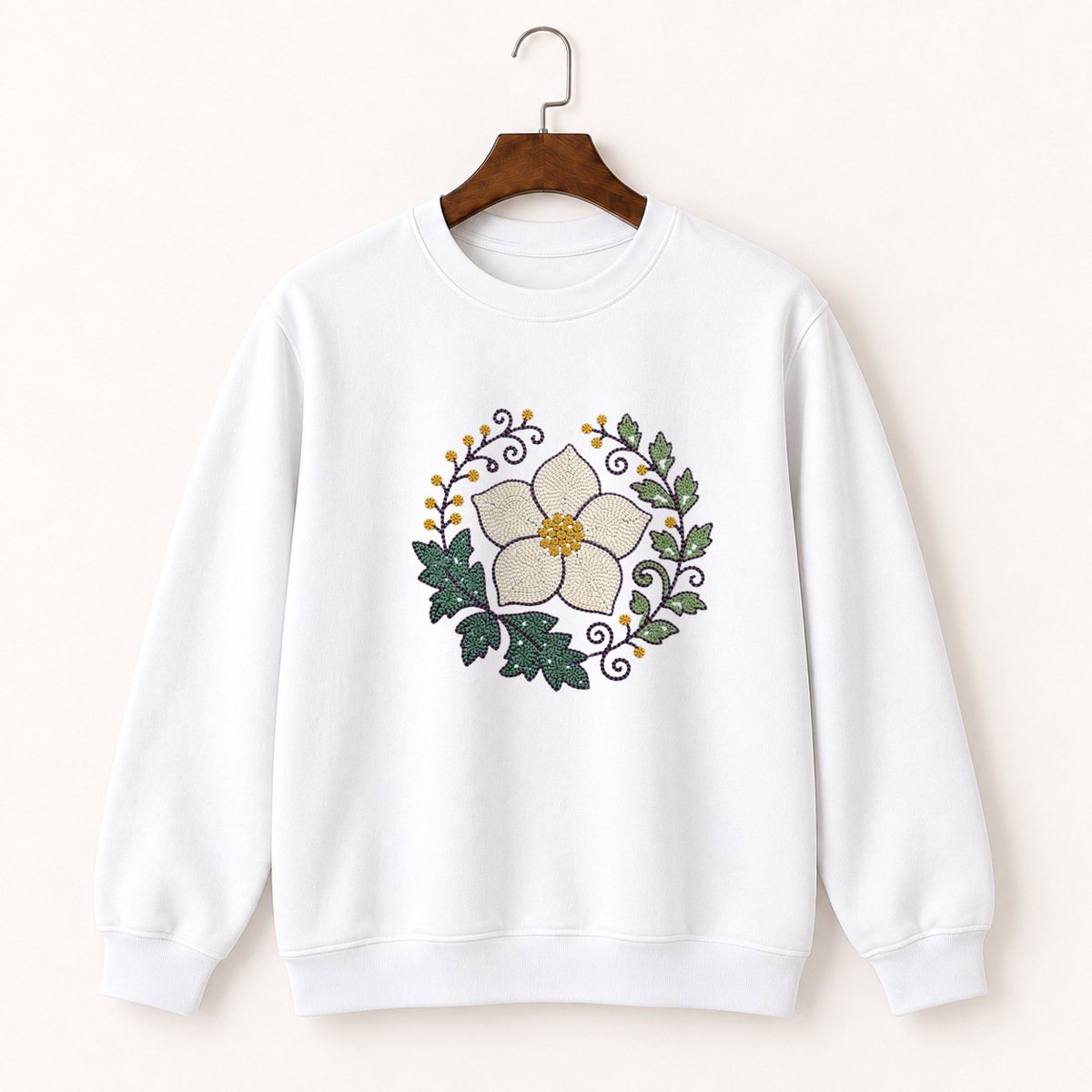 Hellebore Flower Crewneck Sweatshirt 5