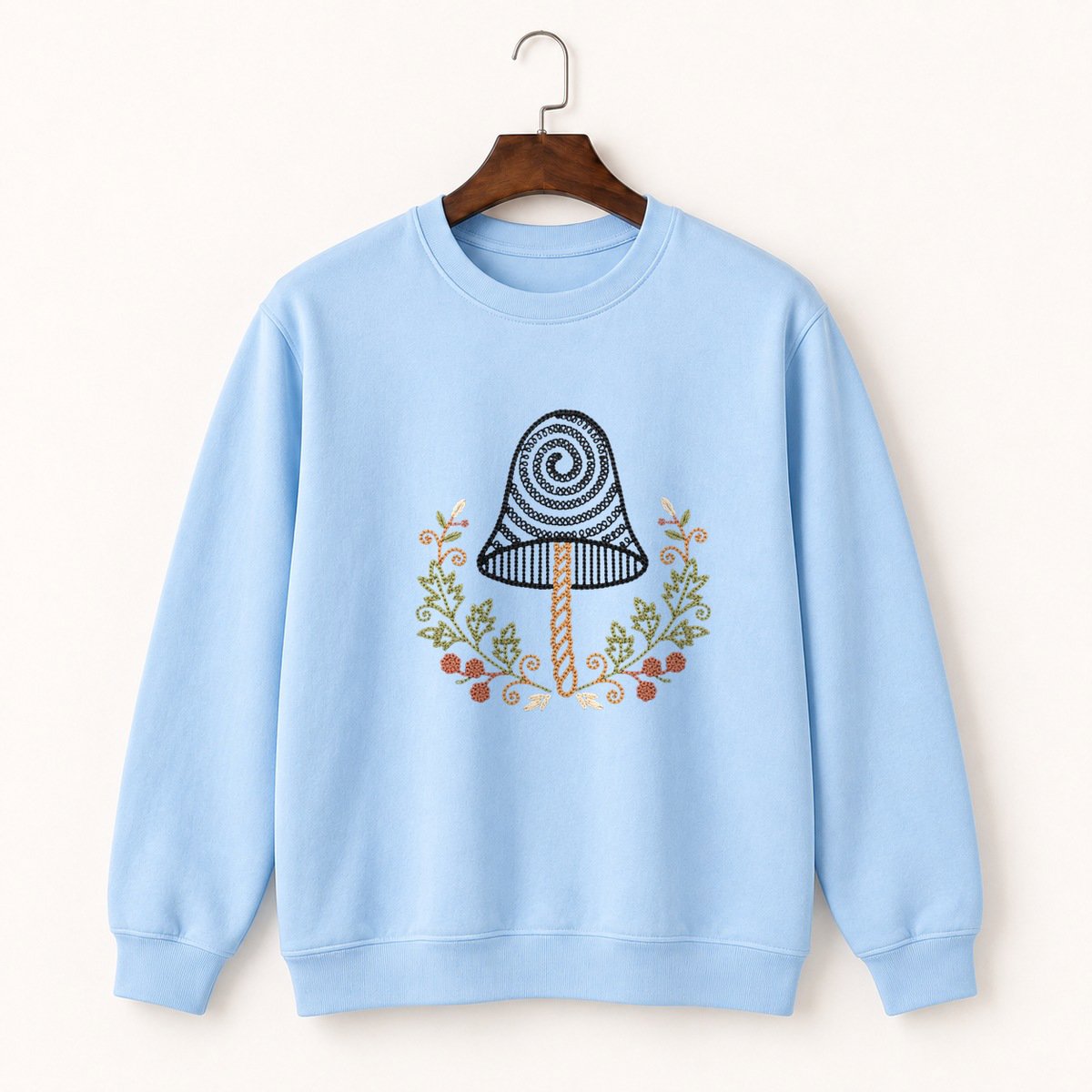Ink Cap Mushroom Crewneck Sweatshirt 1