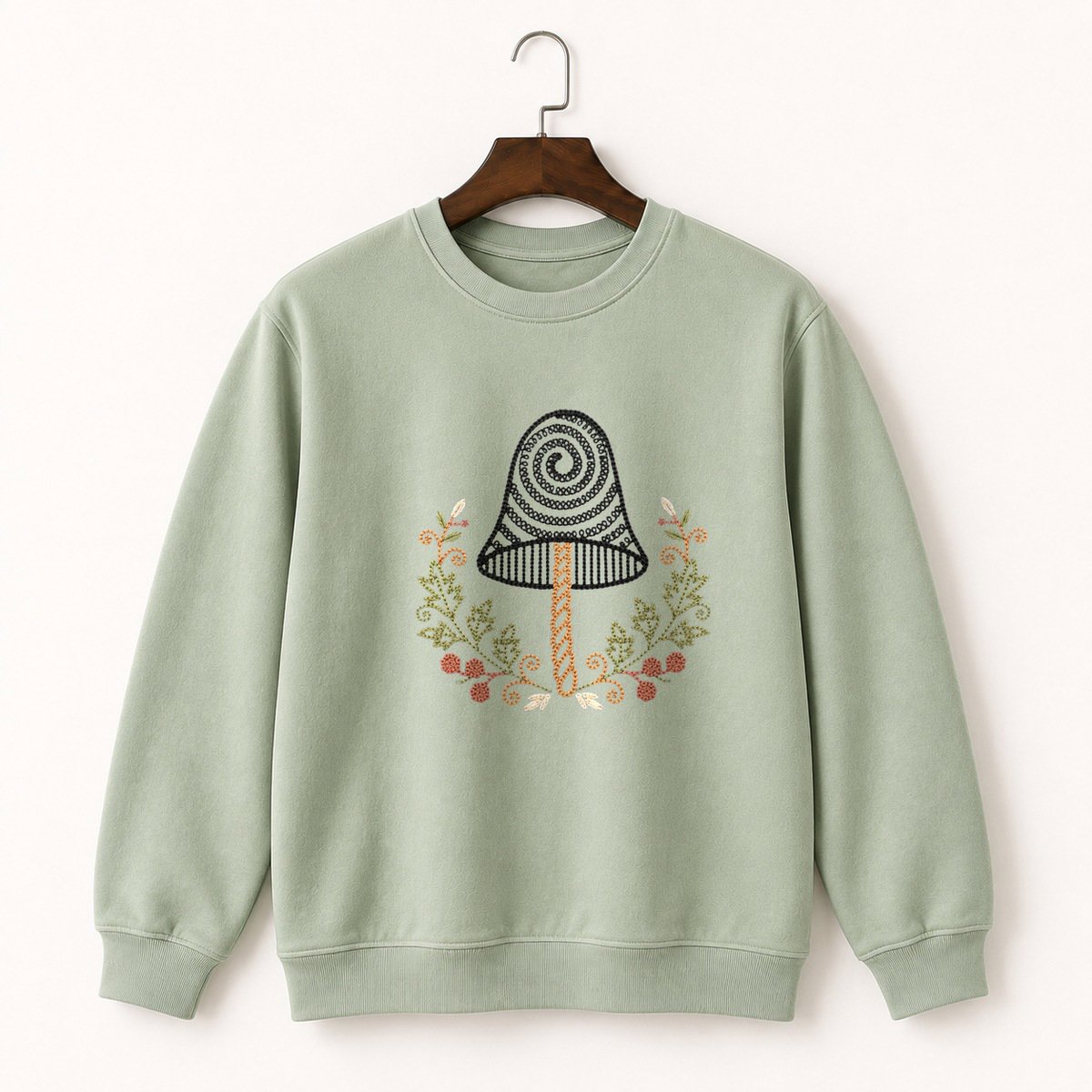 Ink Cap Mushroom Crewneck Sweatshirt 2
