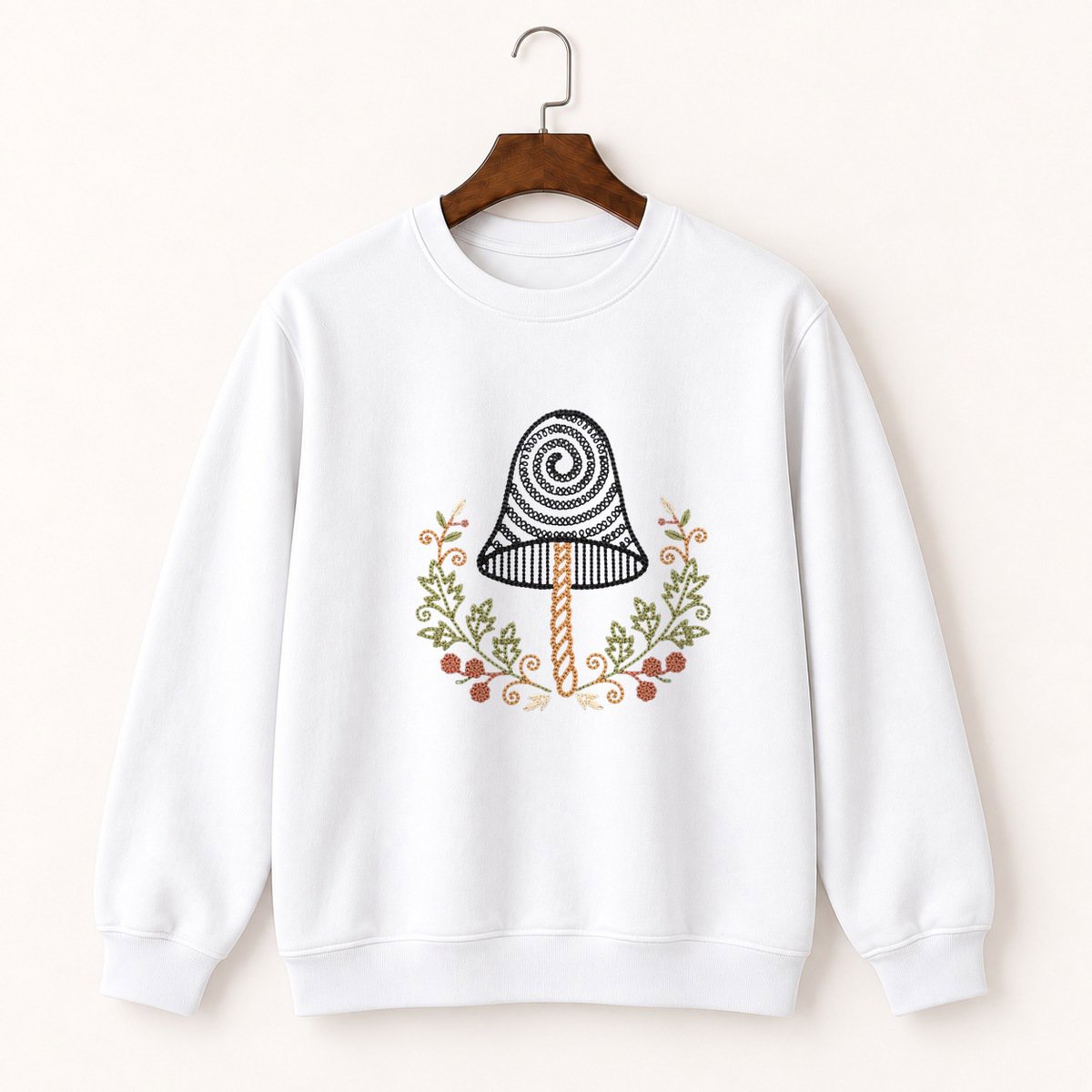 Ink Cap Mushroom Crewneck Sweatshirt 5