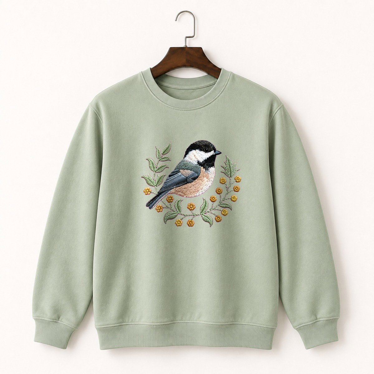 Black-Capped Chickadee Crewneck Sweatshirt 2