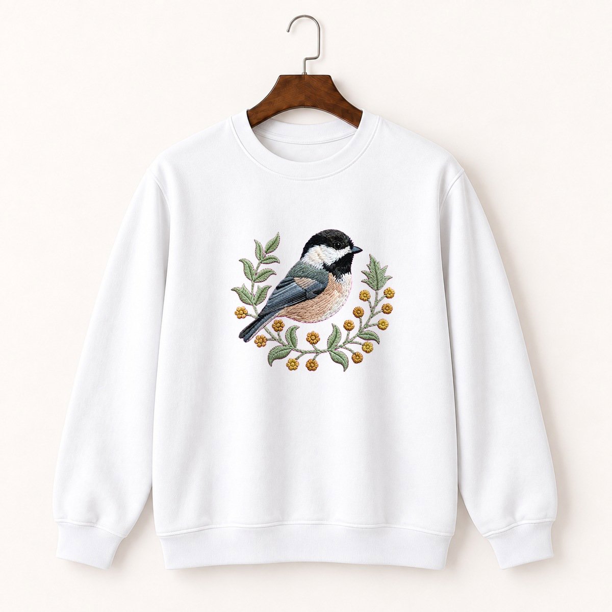Black-Capped Chickadee Crewneck Sweatshirt 5