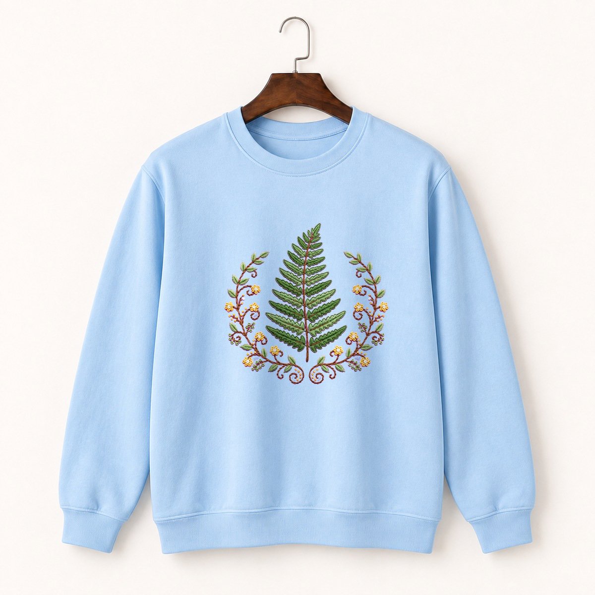 Fern Frond Crewneck Sweatshirt 1