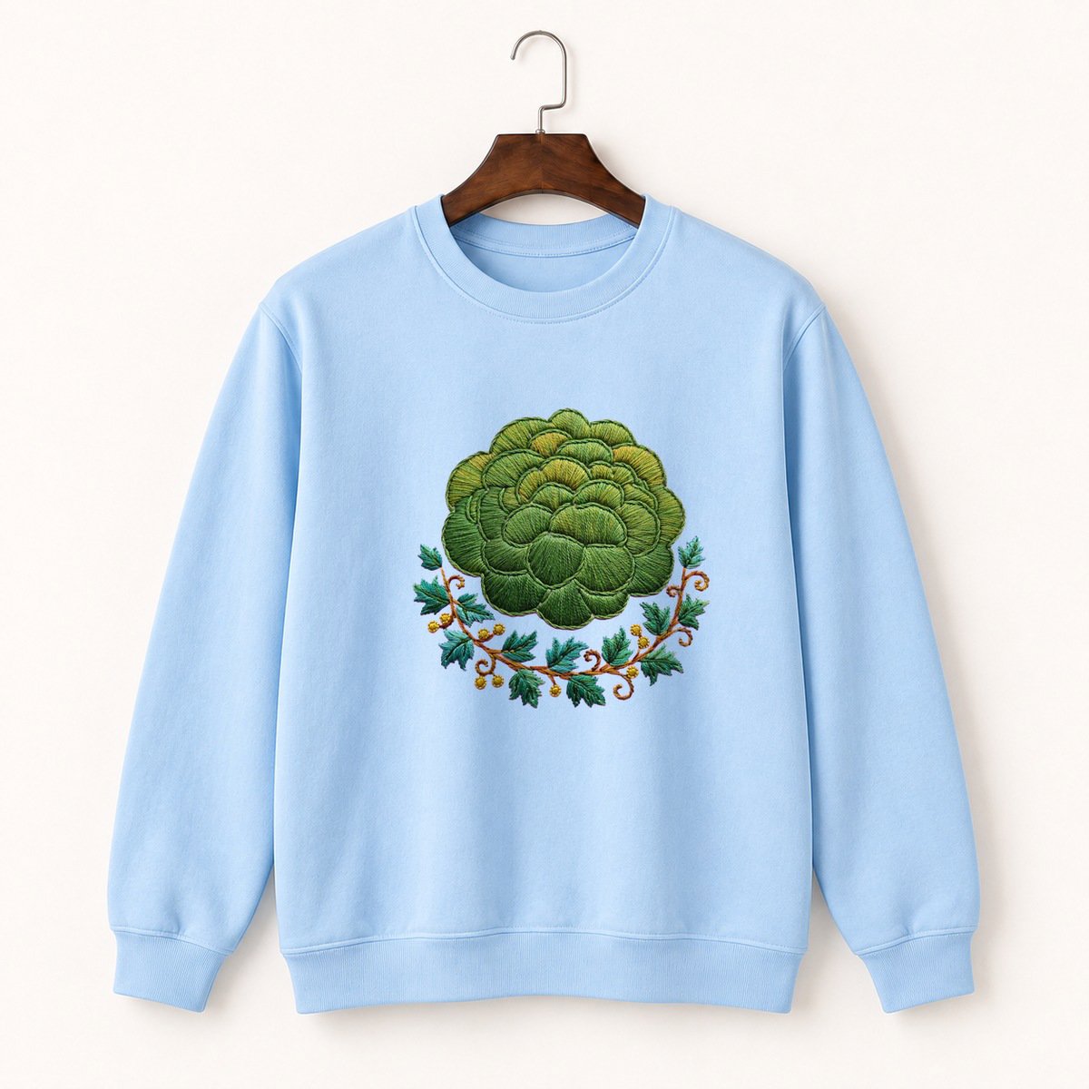 Forest Moss Crewneck Sweatshirt 1