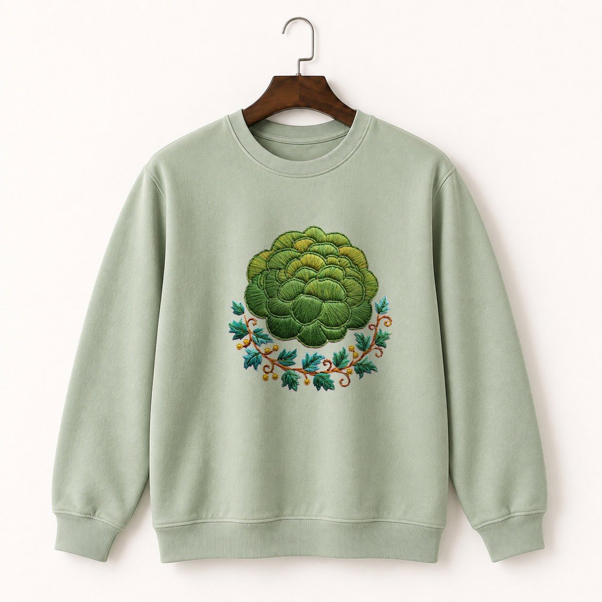 Forest Moss Crewneck Sweatshirt 2