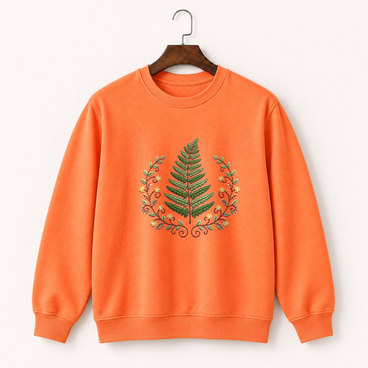 Fern Frond Crewneck Sweatshirt 3