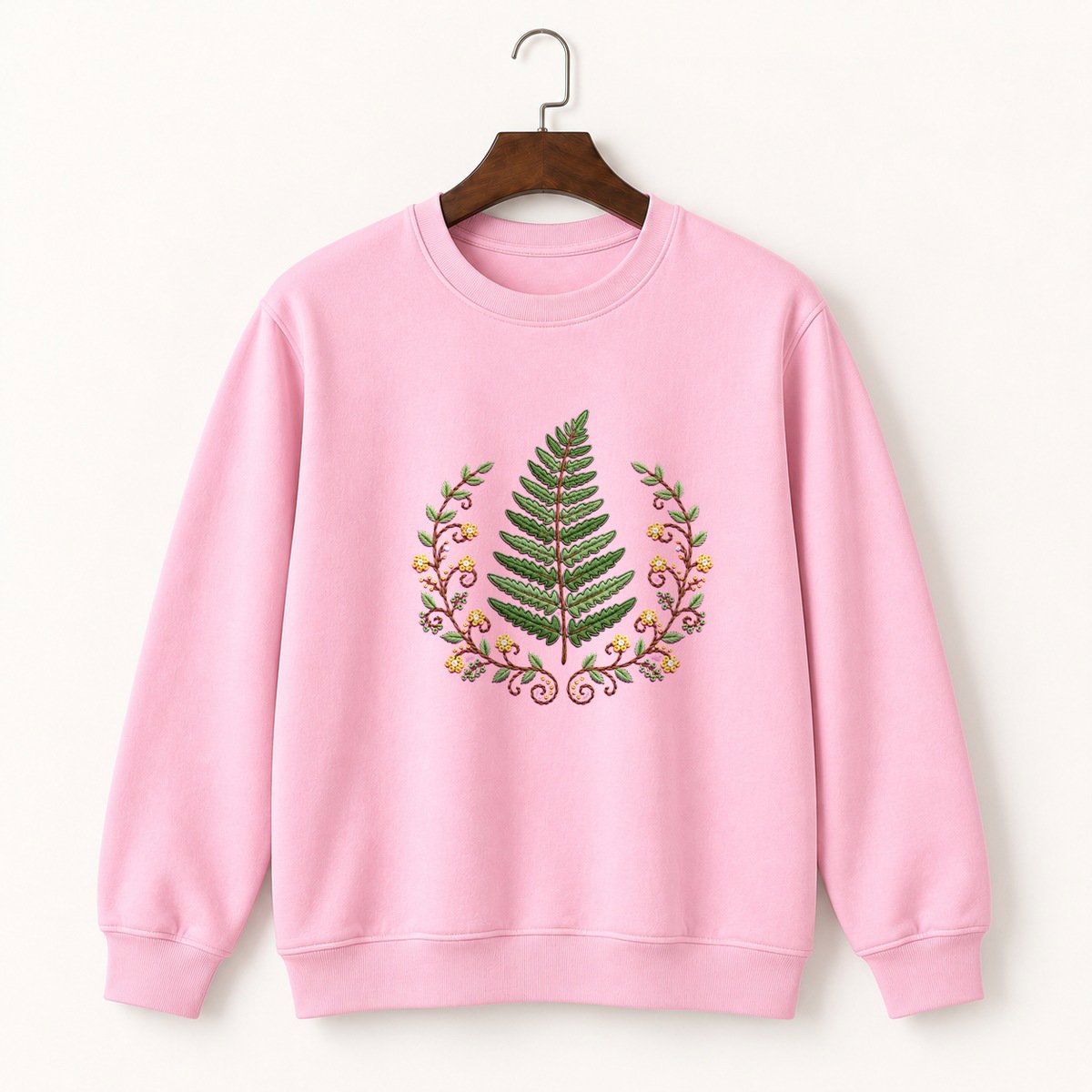 Fern Frond Crewneck Sweatshirt 4