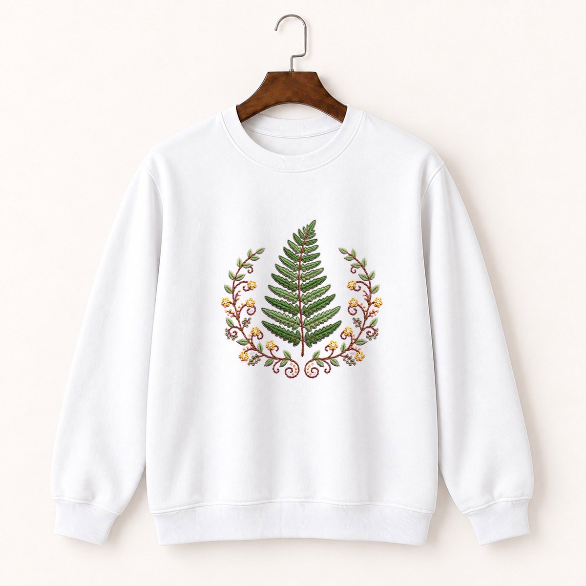 Fern Frond Crewneck Sweatshirt 5